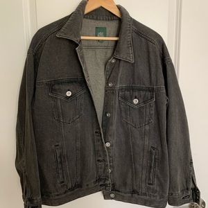 Oversized Black Jean Jacket